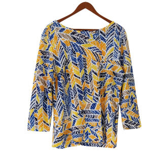 RUBY RD Colorful cute top 3/4 sleeve - Size L